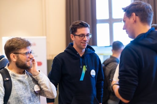 A group of three men