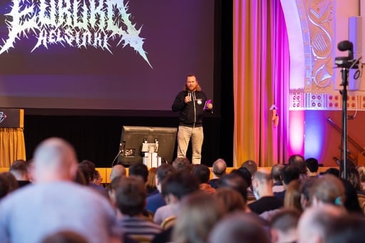 Antti Merilehto opening the conference