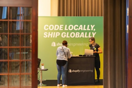 Shopify sponsor booth