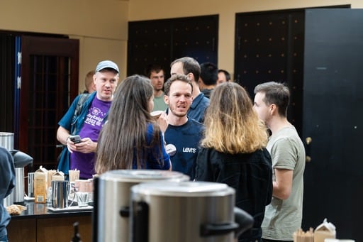 Coffee break in the foyer