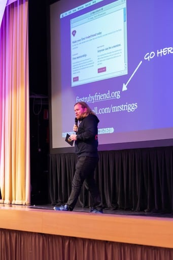 Antti Merilehto thanks Andy for his keynote